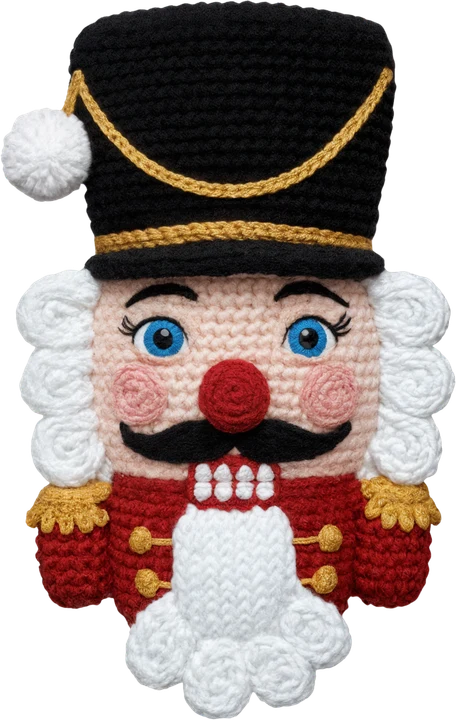 Crochet Nutcracker DTF Transfer