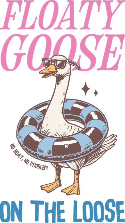 Floaty bird on the Loose DTF Transfer