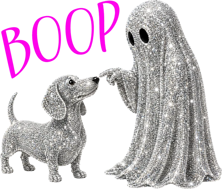 Ghost and Dachshund DTF Transfer