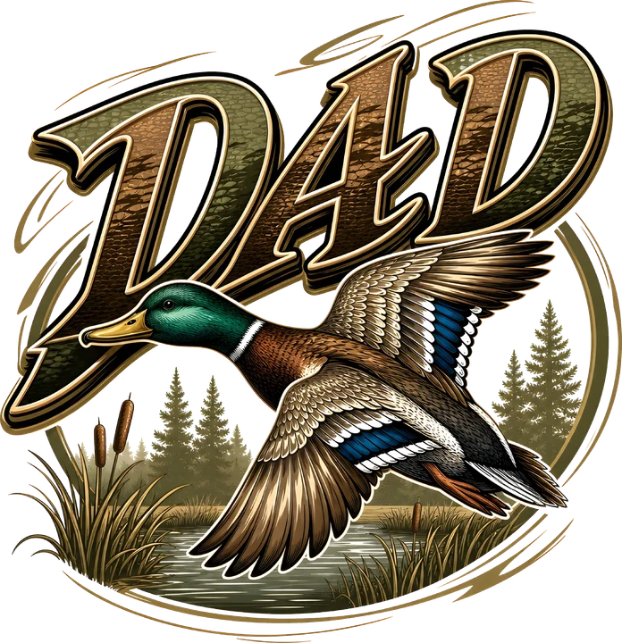 Dad bird Hunting DTF Transfer