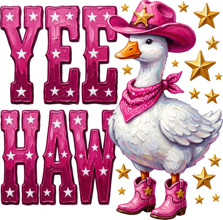 Cowboy bird Yee Haw DTF Transfer