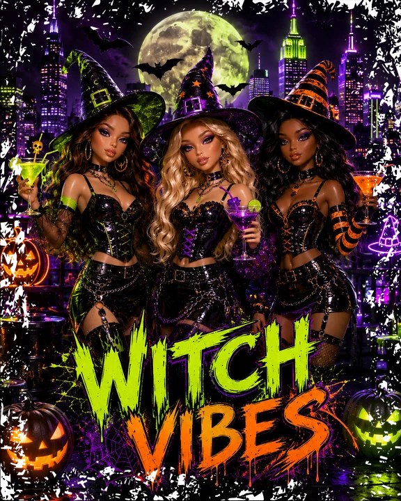 Witch Vibes Halloween DTF Transfer
