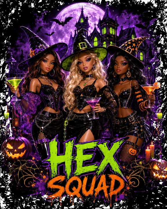 Hex Squad Witch Girls DTF Transfer