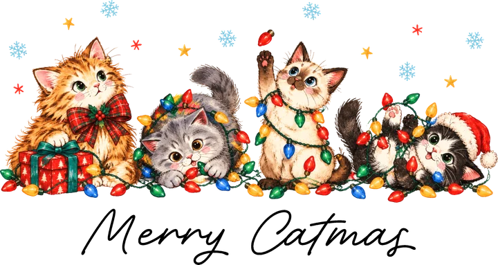 Cats with Lights DTF Transfer