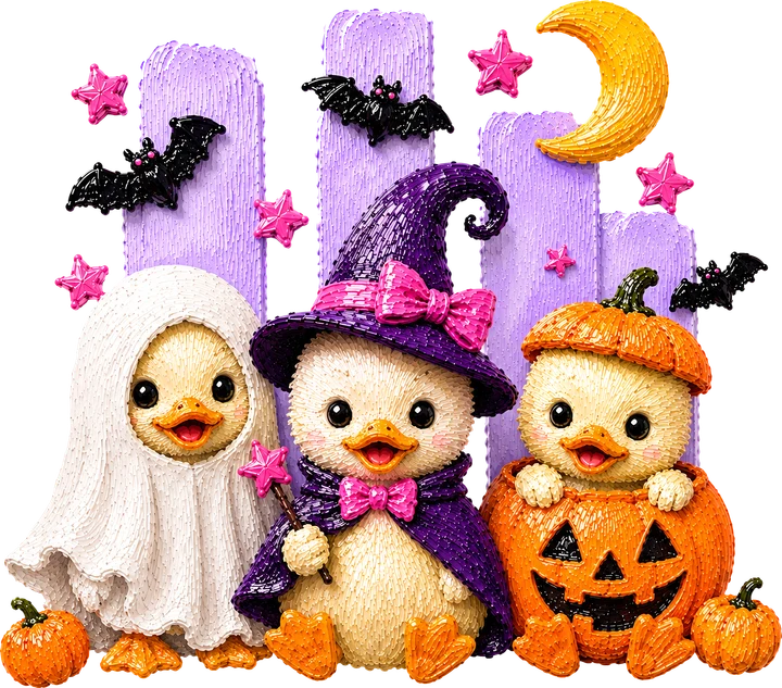 Cute Halloween birds DTF Transfer