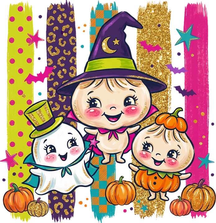 Cute Halloween Trio DTF Transfer