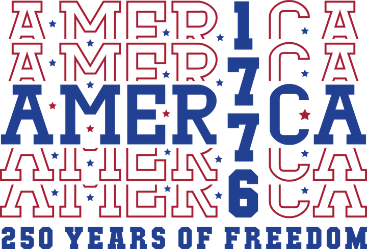 America 1776 DTF Transfer