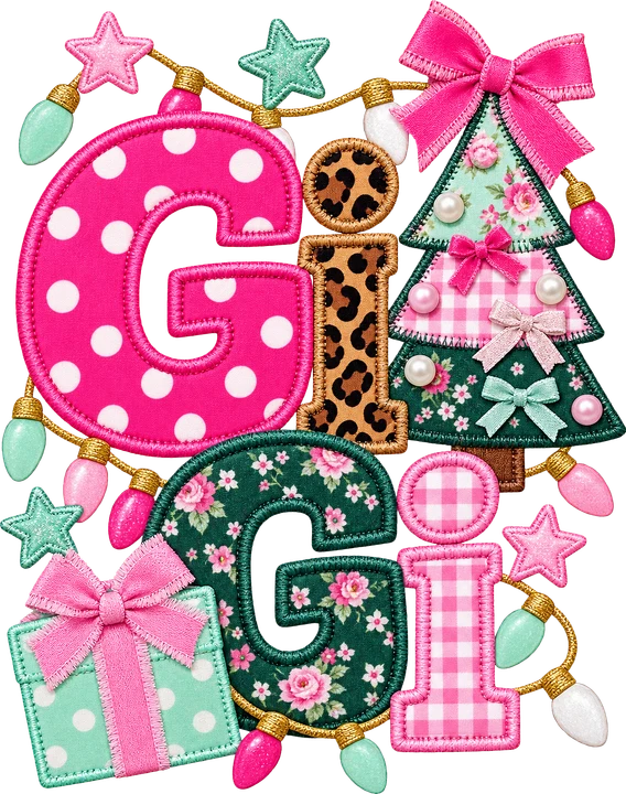 Gigi Christmas Tree DTF Transfer