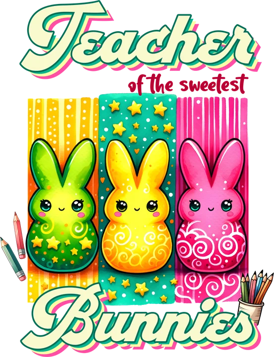 Professeur des lapins les plus adorables — Transfert DTF