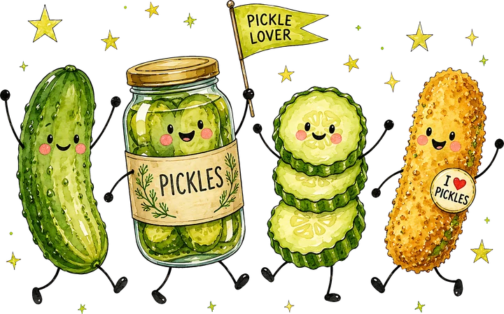 Pickle Characters DTF Transfer