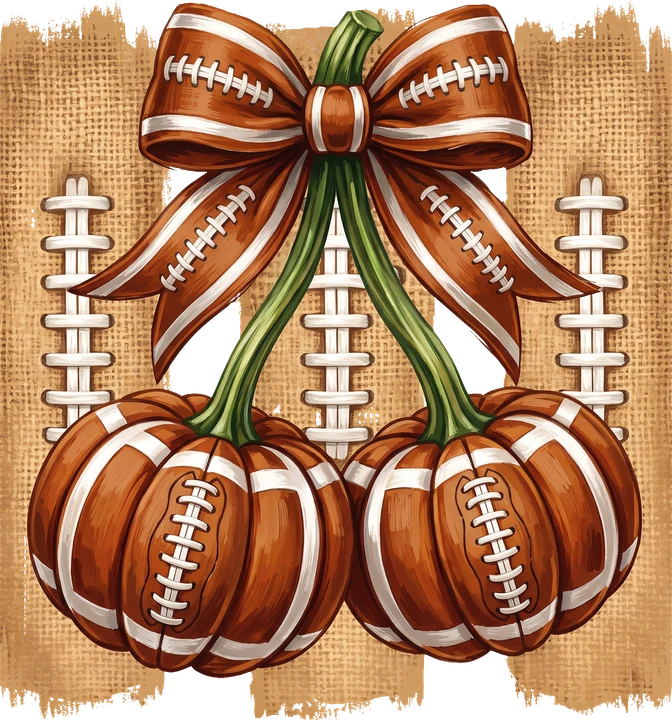 Football Pumpkins DTF Transfer