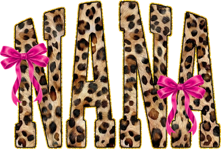 Nana Leopard Print DTF Transfer