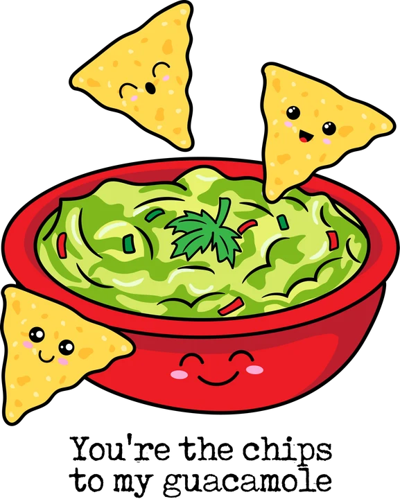 Chips and Guac Love DTF Transfer