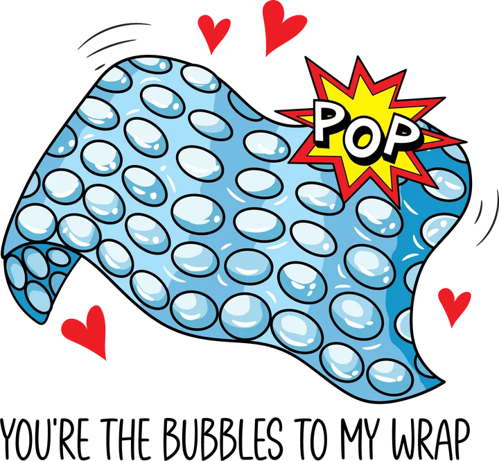 "POP" - Bubble Wrap — DTF Transfer