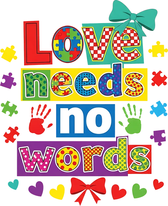 Love Needs No Words Autism Awareness DTF Transfer