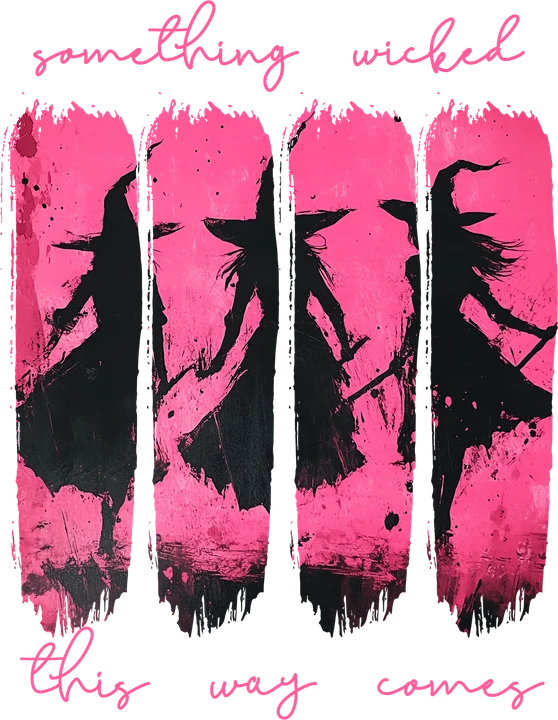 Witches Flying Silhouettes DTF Transfer