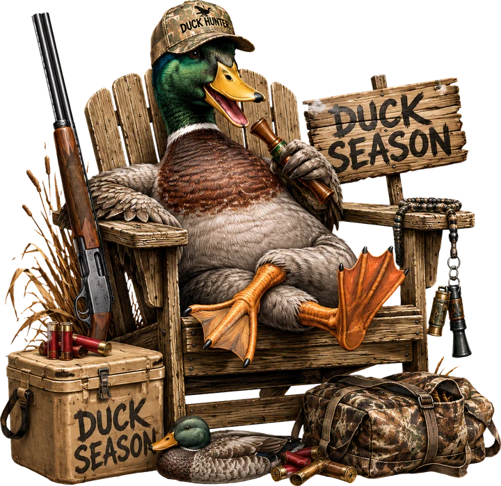bird Hunter Relaxing DTF Transfer