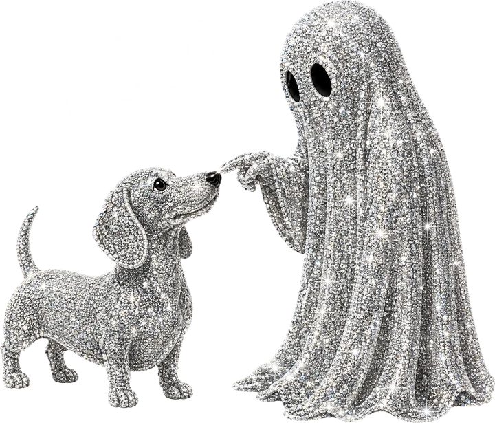Ghost and Dachshund DTF Transfer
