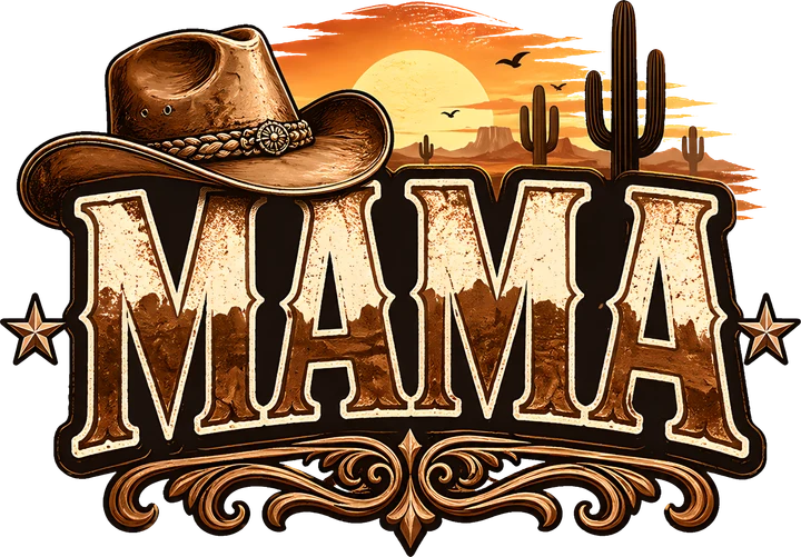Sombrero de vaquero estilo "cowboy" para mujer — Transfer DTF