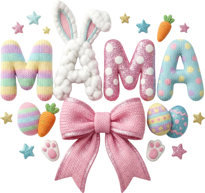 Mama Easter Bunny DTF Transfer