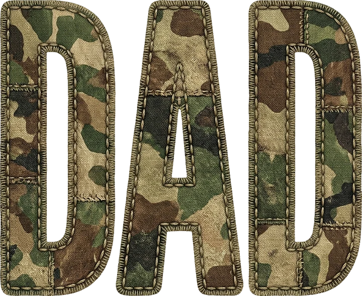Camouflage Dad DTF Transfer