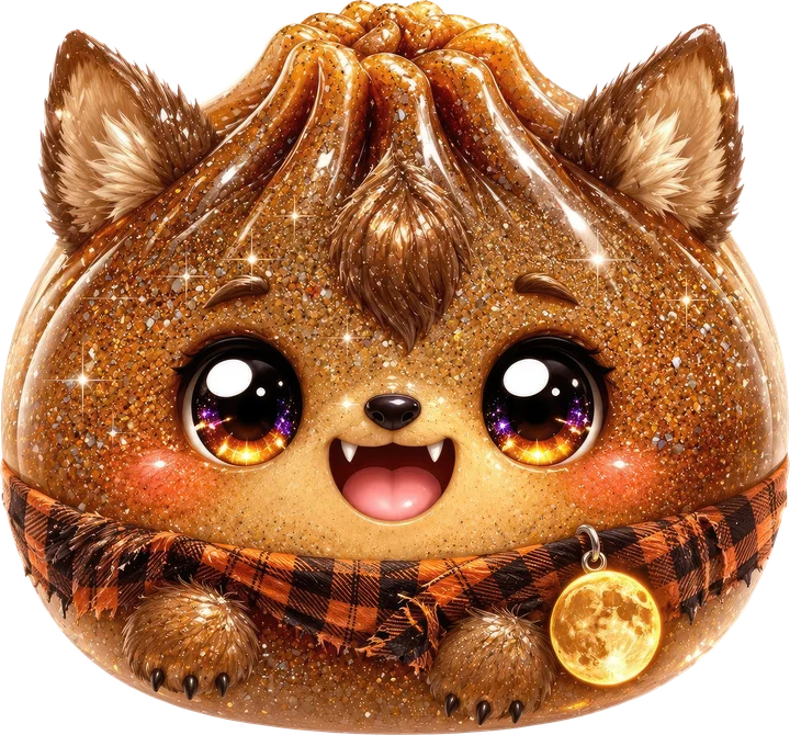 Glitter Dumpling Cat DTF Transfer