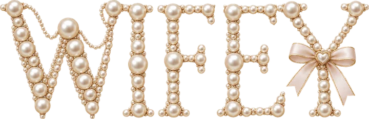 Wifey Pearl Script DTF Transfer