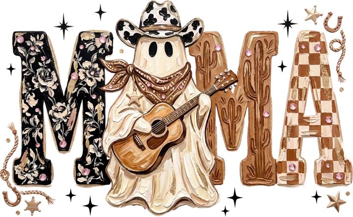 Cowboy Ghost Mama DTF Transfer