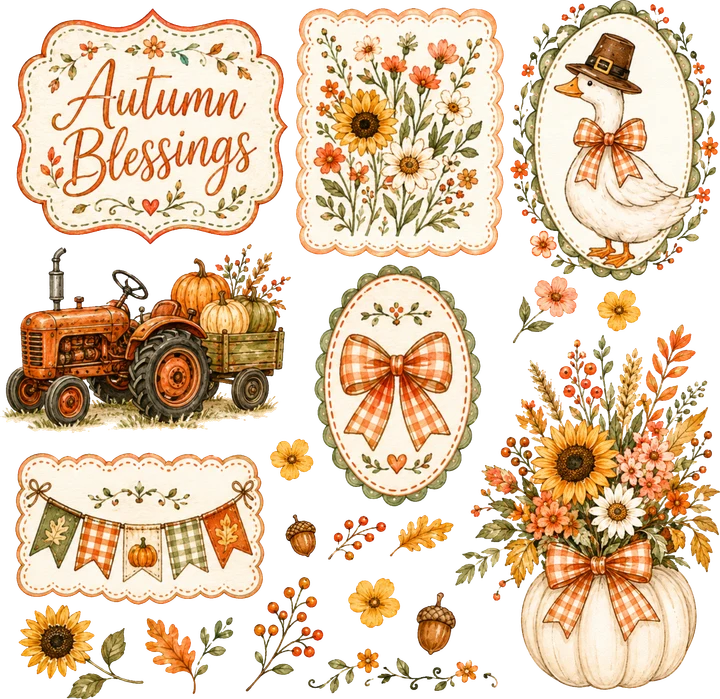 Autumn Blessings DTF Transfer