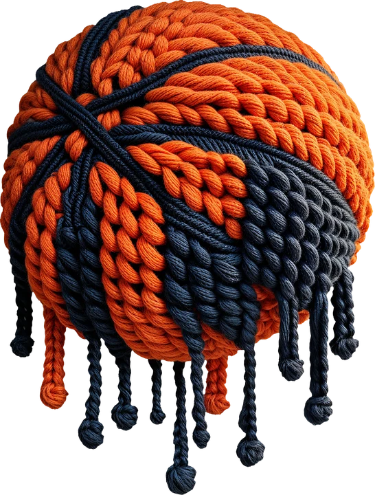 Crochet Basketball DTF Transfer