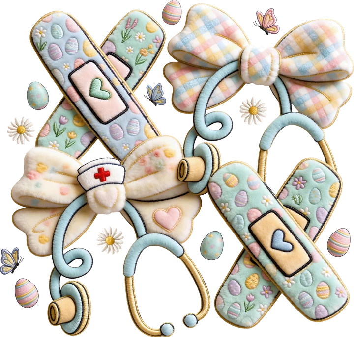 Easter Medical Bow DTF Transfer