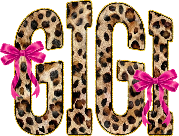 Gigi Leopard Print DTF Transfer