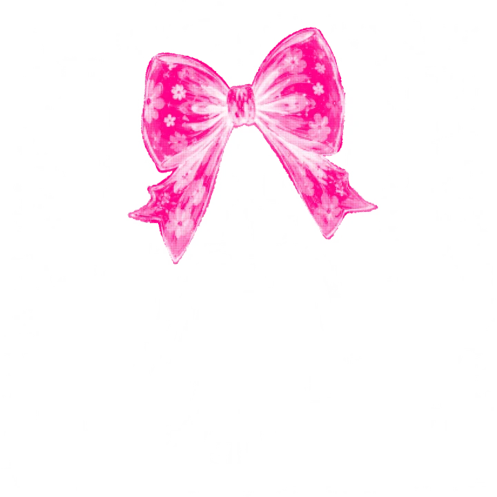 Fantasma rosa con lazo — Transfer DTF