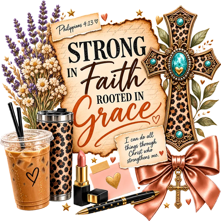 Strong in Faith DTF Transfer