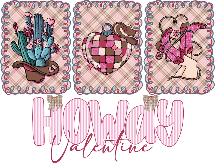 Cowboy Valentine DTF Transfer